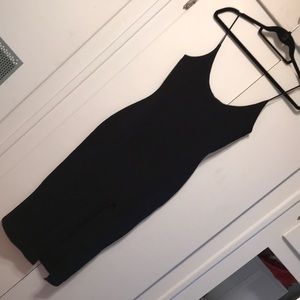 Missguided Strappy Scoop Neck Midi Dress Black